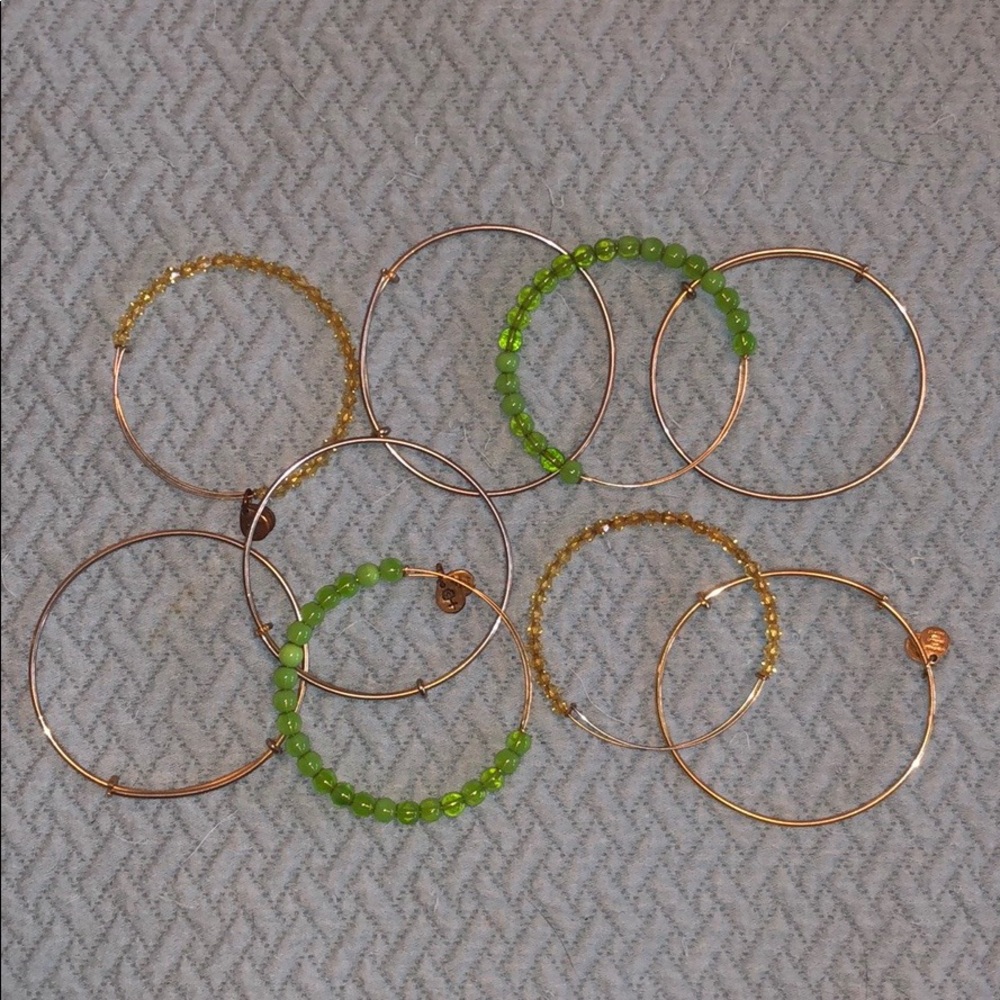 Alex and Ani Bracelets Set of 9